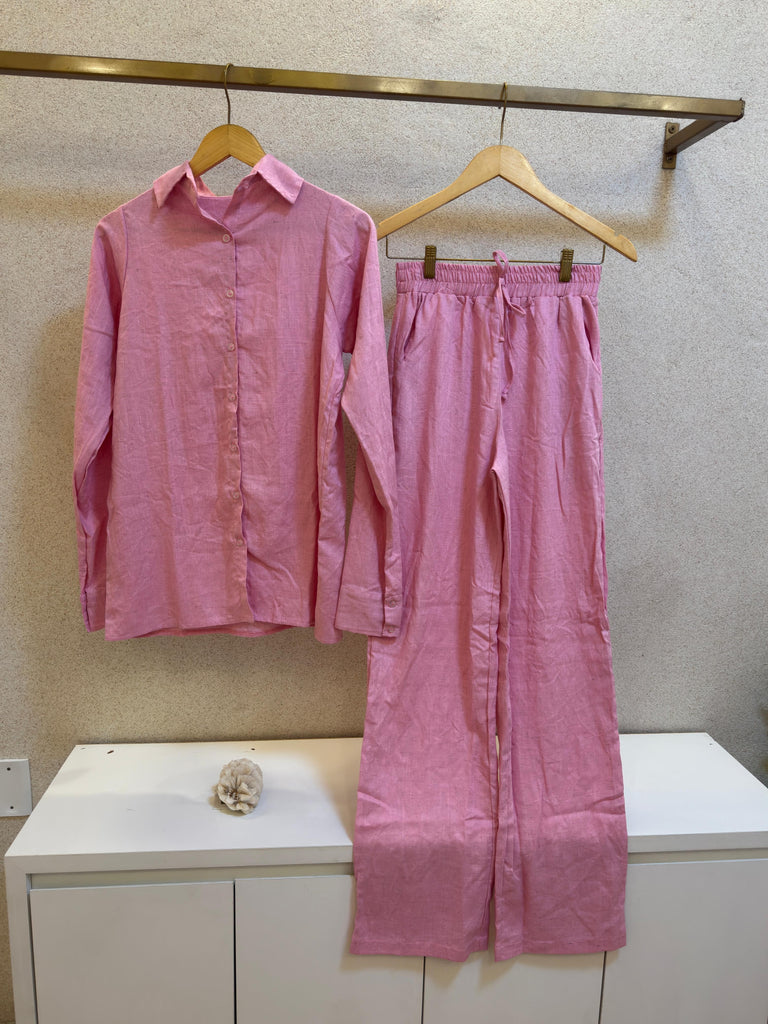 Two-Piece Long Linen Set