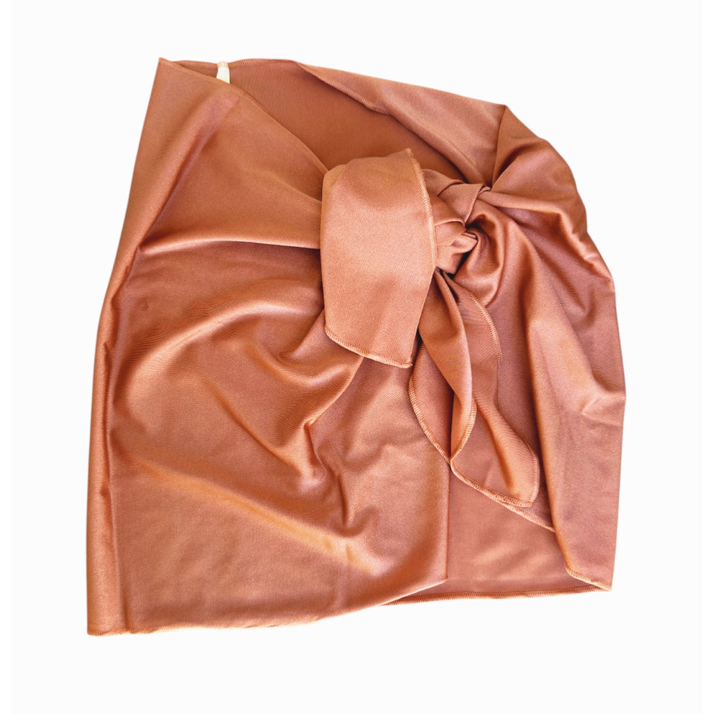 Tie-side short skirt