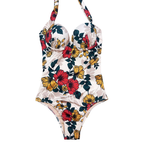 One piece Swimsuit floral 03097